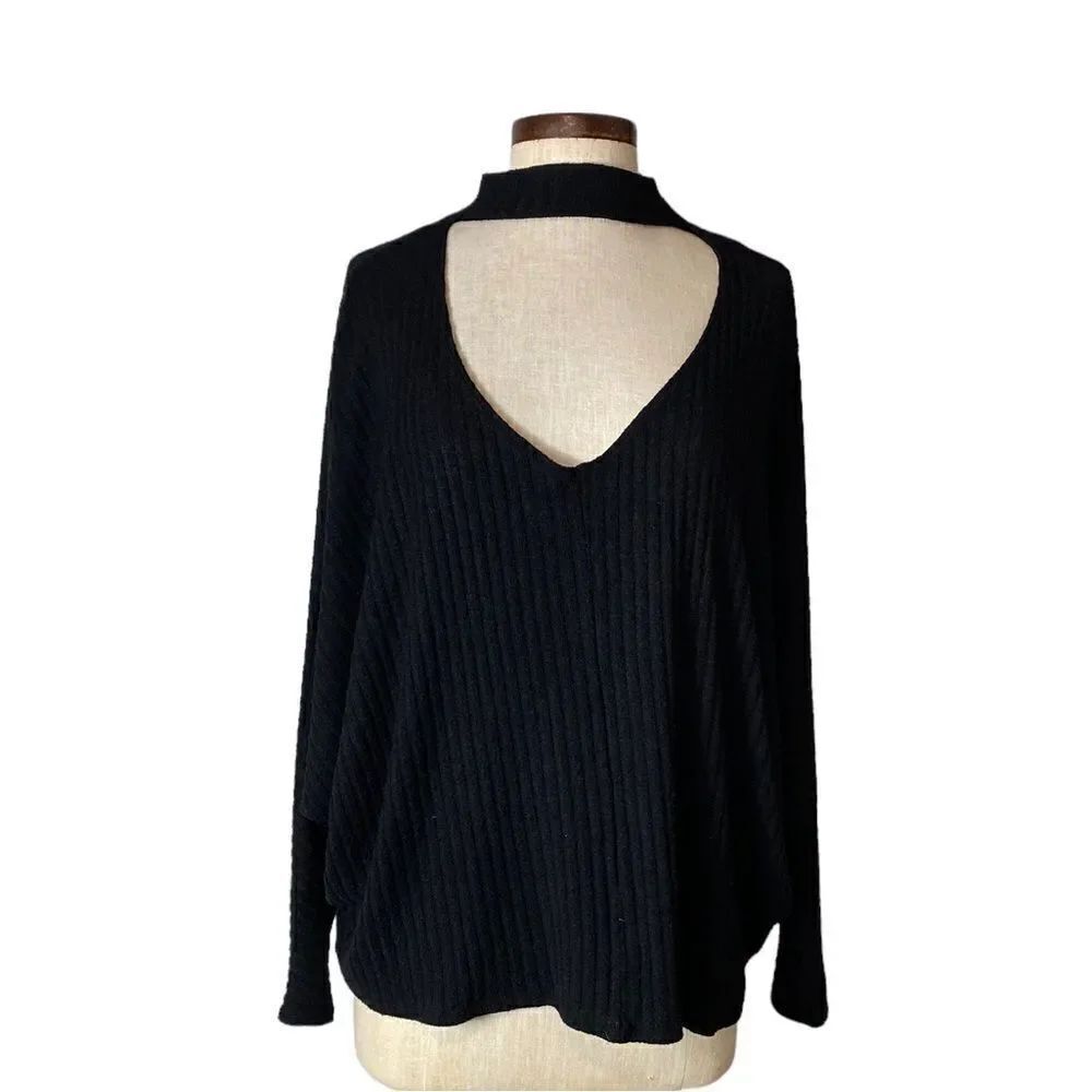 Urban outfitters cutout ribbed sweater